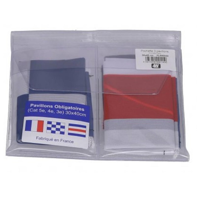 Regulatory flag pouch N + C + FRANCE, 40 x 30 cm