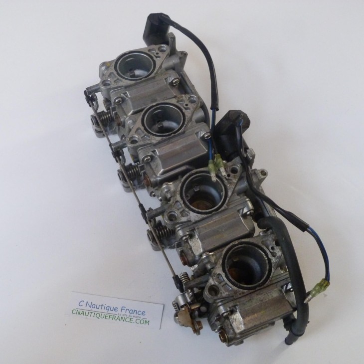 RAMPE CARBURATEURS 50CV T50 F50 YAMAHA MERCURY 62Y MOTEUR HORS BORD OCCASION