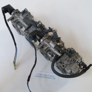 RAMPE CARBURATEURS 50CV T50 F50 YAMAHA MERCURY 62Y MOTEUR HORS BORD OCCASION