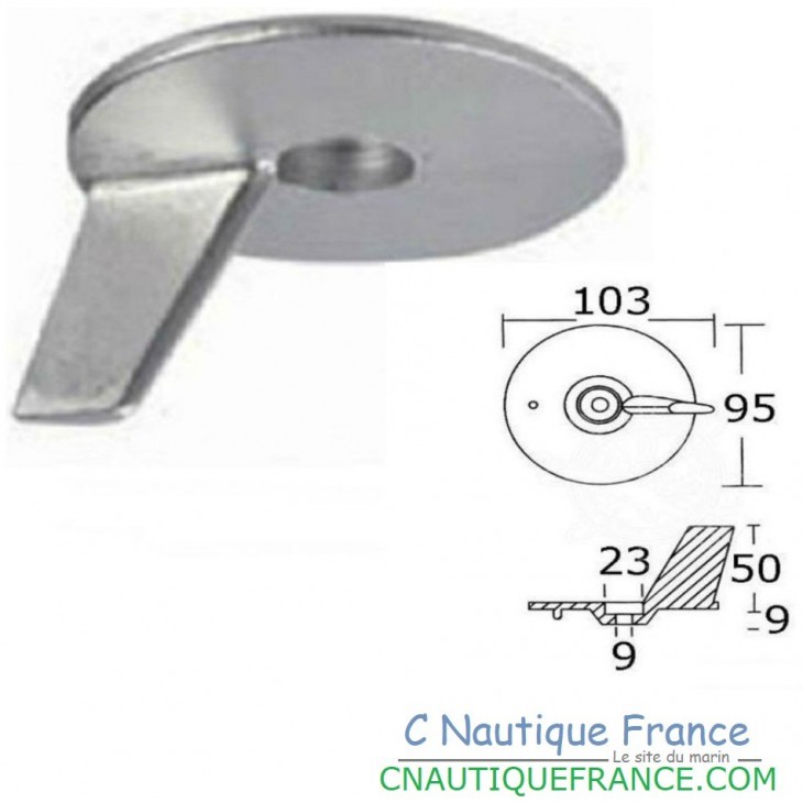 BF20 BF50 ANODE TAB TRIM ALU FOR 20 - 50 HP HONDA