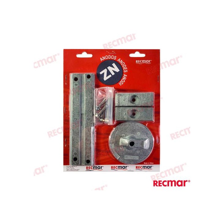 VERADO 4 KIT ANODES ZINC POUR MERCURY VERADO