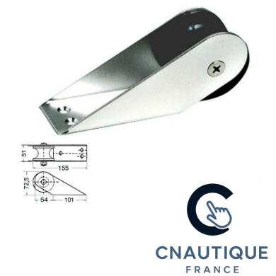 DAVIER INOX 155 X 51 MM accastillage bateau