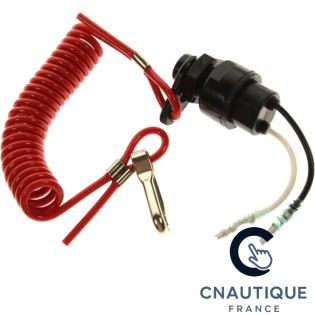 Cordon coupe circuit - clip pour moteur hors-bord