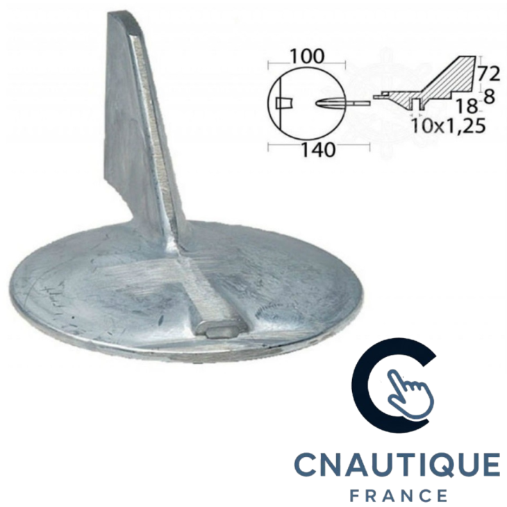 100 - 225 HP ANODE ZINC YAMAHA MARINER