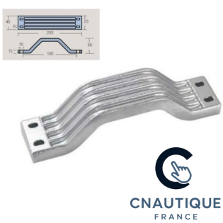 ANODE BARREAU DE TRIM HORS-BORD YAMAHA 100 - 300 CV