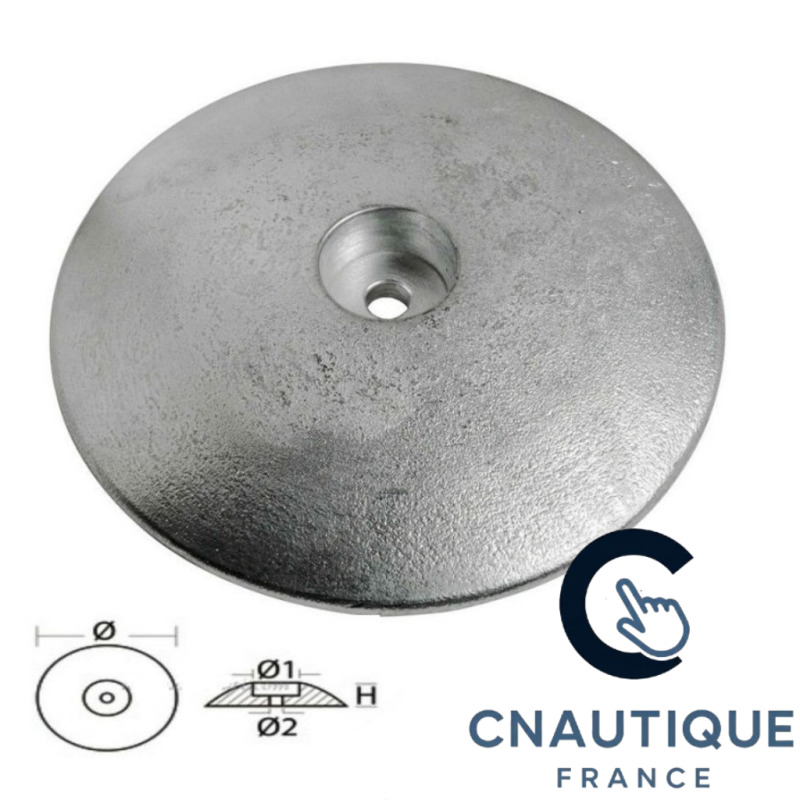 ø 70 mm ROSE ANODE BOLT MOUNTING