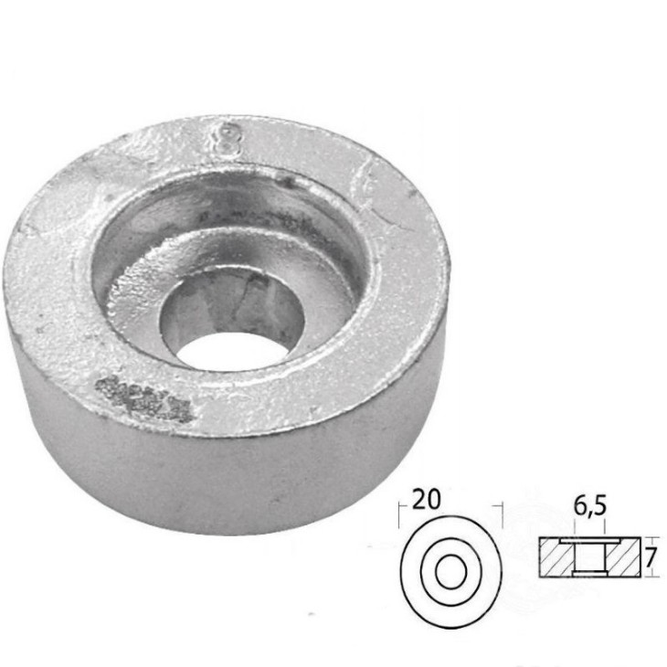 ANODE ZINC FOR SUZUKI MERCURY HONDA 20 MM