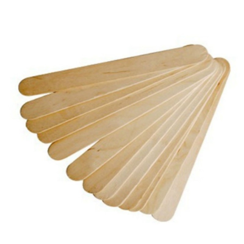 50 Bastoncini miscelatori in legno di betulla 15 / 2 cm