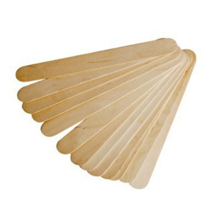 50 Birch wood mixing sticks 15 / 2 cm