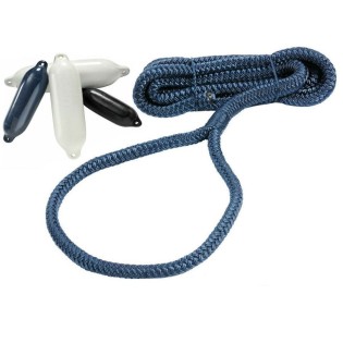 Bout pour pare-battage avec oeillet - ø 10 mm - bleu