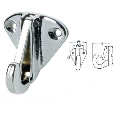 38 MM Plate ASI 316 with snapshackle base