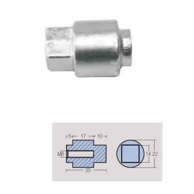 ANODE ZINC POUR BLOC MOTEUR YAMAHA