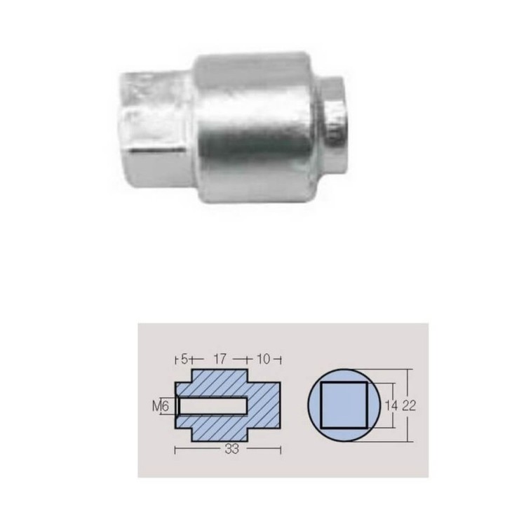 ANODE ZINCO PER BLOCCO MOTORE YAMAHA