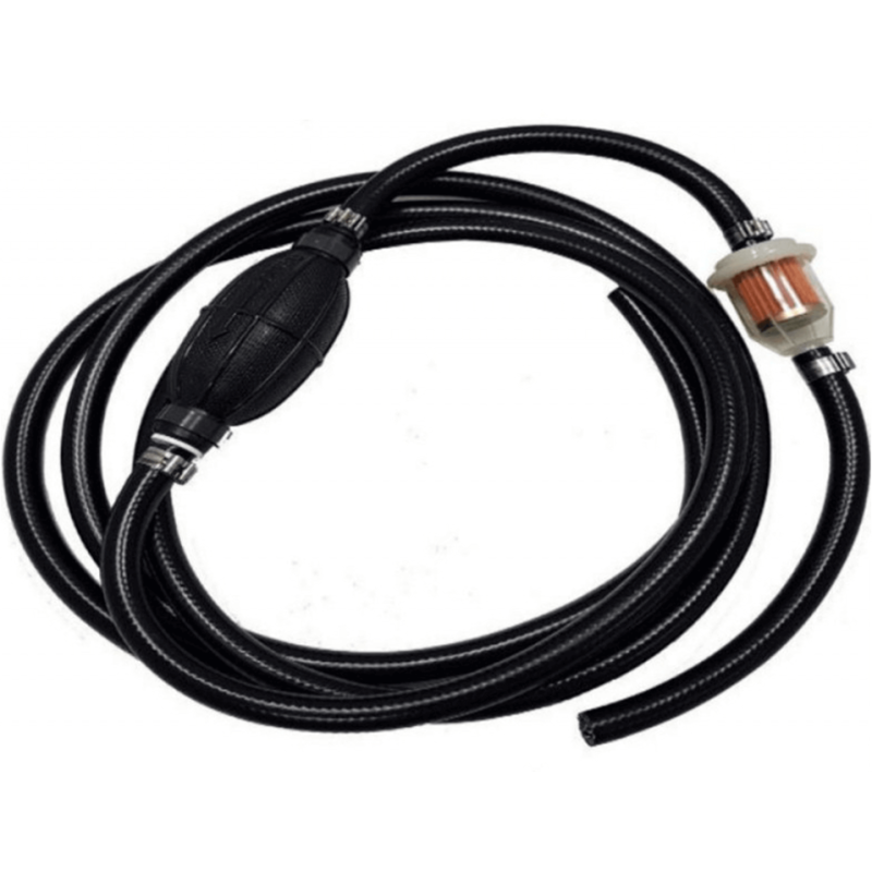 FUEL HOSE WITH PRIMER BULB AND FILTER - 3 METERS