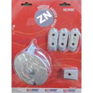 F40 - F60 KIT ANODI IN ZINCO PER 40 - 60 CV 4T YAMAHA 67C