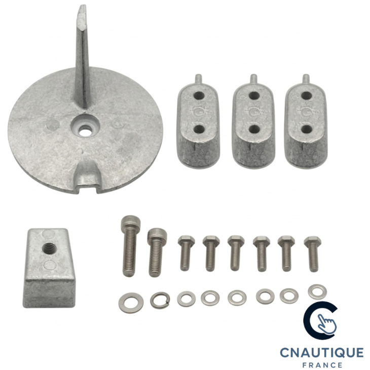F40 - F60 KIT ANODES ALUMINIUM POUR 40 - 60 CV 4T YAMAHA 67C