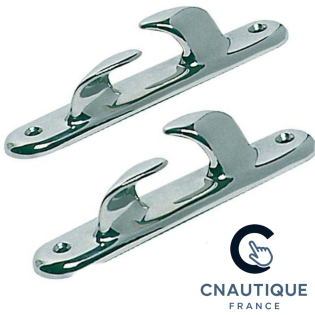 Chaumard croisé inox 150 mm - la paire