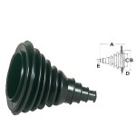 SOUFFLET PASSE CABLE - caoutchouc noir - 10 mm extérieur