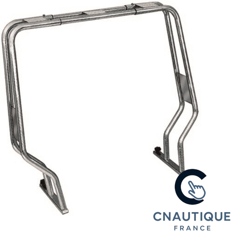 ROLL BAR INOX RIBALTABILE 156 - 206 CM TUBO 40 MM