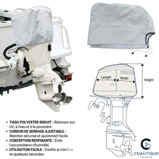 175 - 250 CV HOUSSE POUR CAPOT DE MOTEUR HORS-BORD OCEANSOUTH