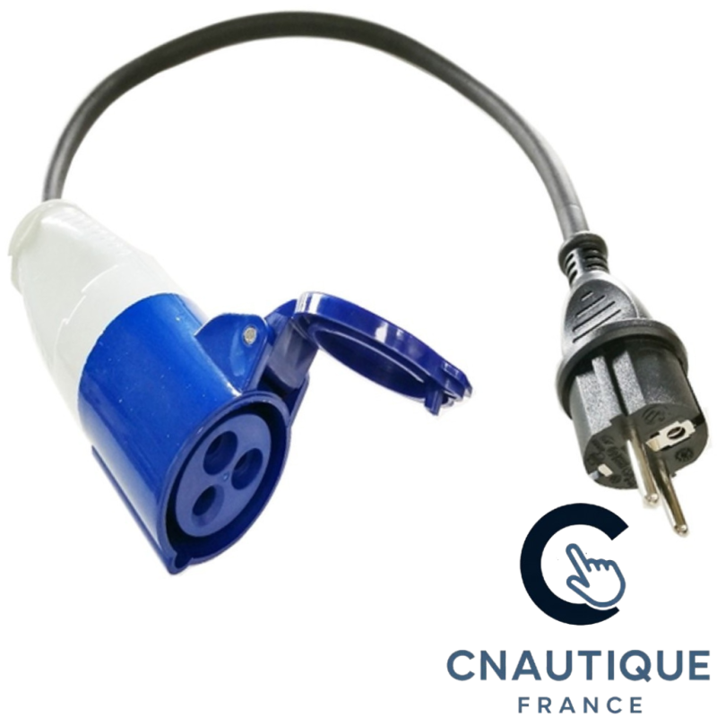 ADAPTATEUR P17 PRISE EUROPE FEMELLE 0.50 M