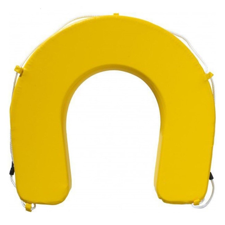 Bouée bateau fer à cheval jaune