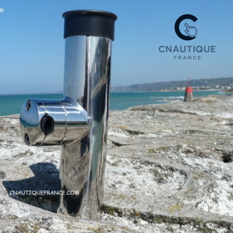22 - 25 MM - Flange attachment - Stainless steel fishing rod holder