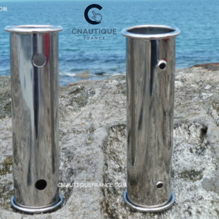 PORTE-CANNE A PECHE FIXATION MURALE INOX