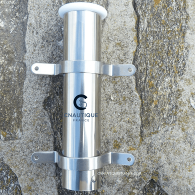 PORTACANNA DA PESCA IN ACCIAIO INOX A PLACCA