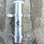 PORTACANNA DA PESCA IN ACCIAIO INOX A PLACCA