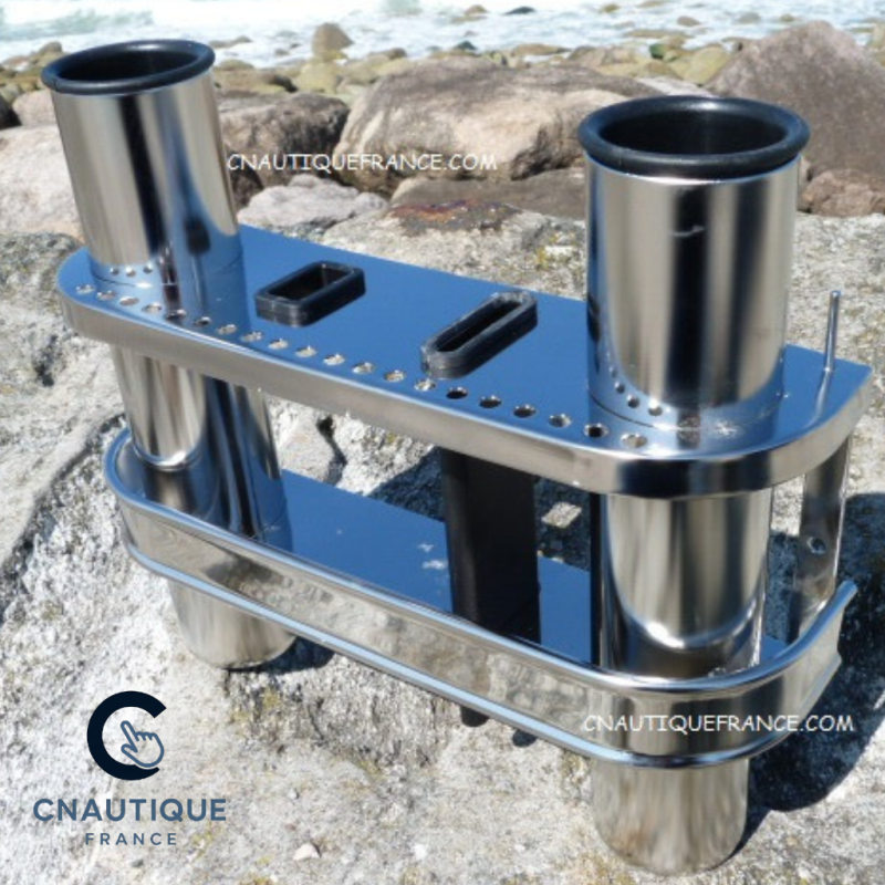 PORTE CANNES INOX - RATELIER 2 EMPLACEMENTS