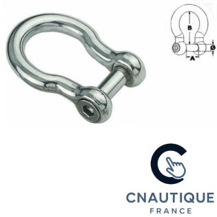 MANILLE LYRE INOX AVEC AXE 6 PANS