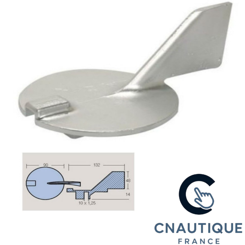50 - 100 CV ANODO DERIVATO ALU PER YAMAHA (90 mm)