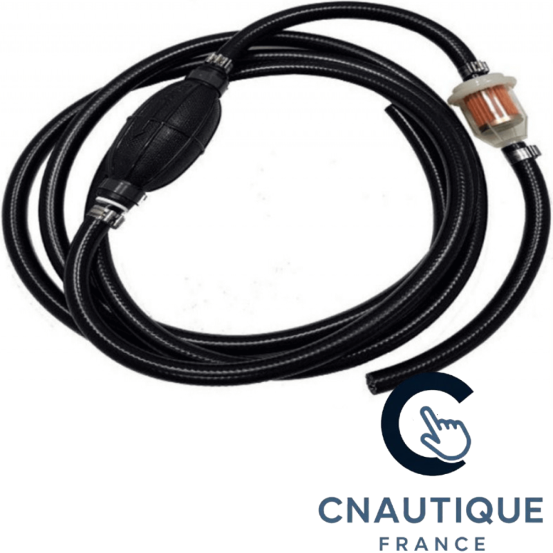 FUEL HOSE WITH PRIMER BULB AND FILTER - 3 METERS