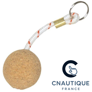 PORTE CLE BOULE EN LIEGE 50 MM EUROMARINE
