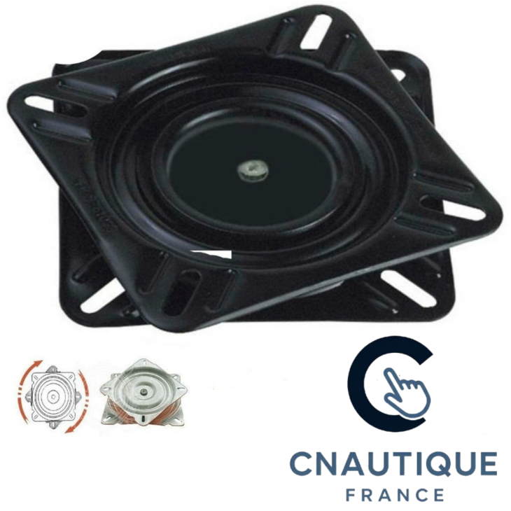 PLATINE PIVOTANTE POUR SIEGE BATEAU - ACIER