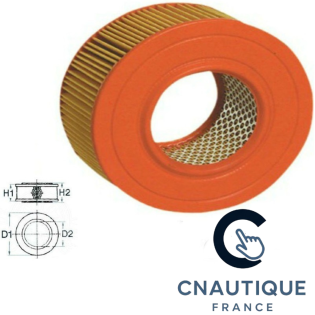 Filtre à air pour moteur bateau in-board VOLVO PENTA