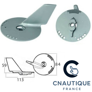 DF50 DF140 DERIVATIVE ANODE ALU 50 - 140 HP FOR GEARCASE SUZUKI