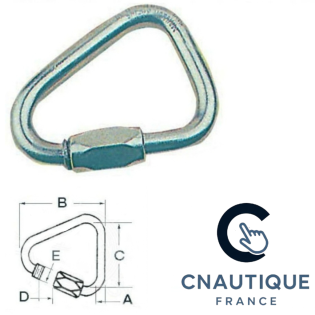 MAGLIA RAPIDA DELTA 6 MM - ACCIAIO INOX