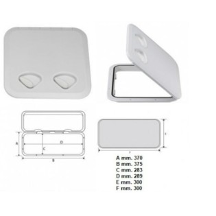 UV-resistant ABS locker door 370 x 375 mm
