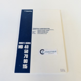 MANUEL DE L'UTILISATEUR TOHATSU MD40 MD50 MD70 MD90 MD115