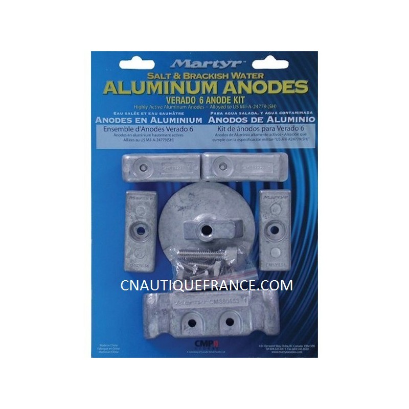 KIT ANODOS ADAPTABLE MERCURY VERADO 6