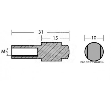 ANODO MOTORE ADAPTABLE 9.9 - 300 CV YAMAHA 66M-11325