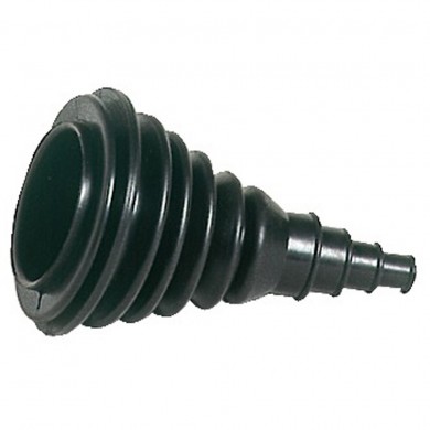 SOUFFLET PASSE CABLE - caoutchouc noir - 74 mm extérieur