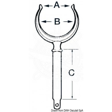 DAME DE NAGE LAITON CHROME