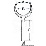 DAME DE NAGE LAITON CHROME