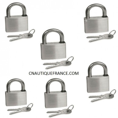 CADENAS 30MM TOUT INOX - LOT DE 5