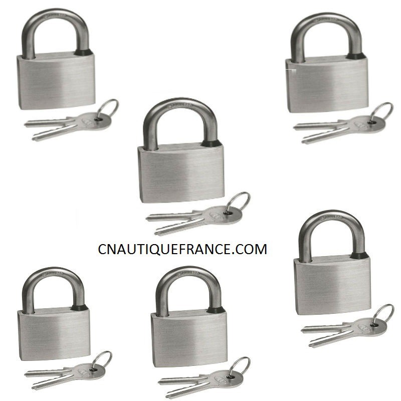 CADENAS 30MM TOUT INOX - LOT DE 5
