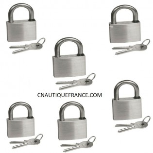 CADENAS 30MM TOUT INOX - LOT DE 5