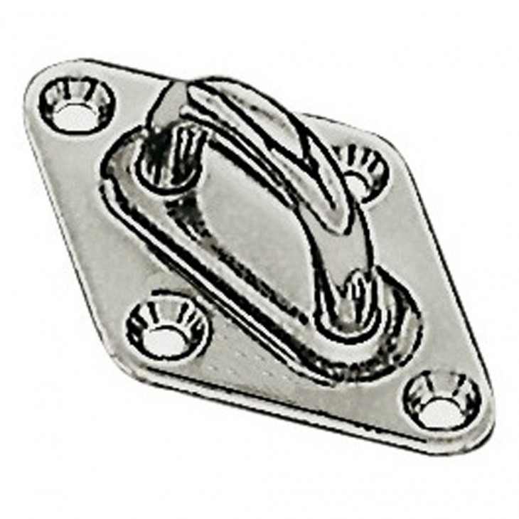 PONTET SUR PLATINE INOX 40 X 64 MM